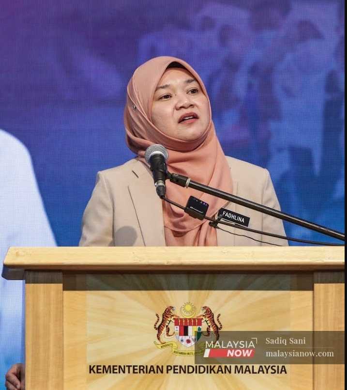 Fadhlina Sidek has come under intense public pressure to resign from her post as education minister, with critics citing a series of failures to address pressing issues.