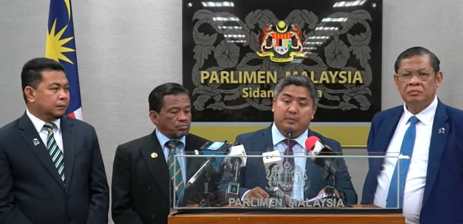 Gerik MP Fathul Huzir Ayob during a press conference at the Parliament on Aug 27.