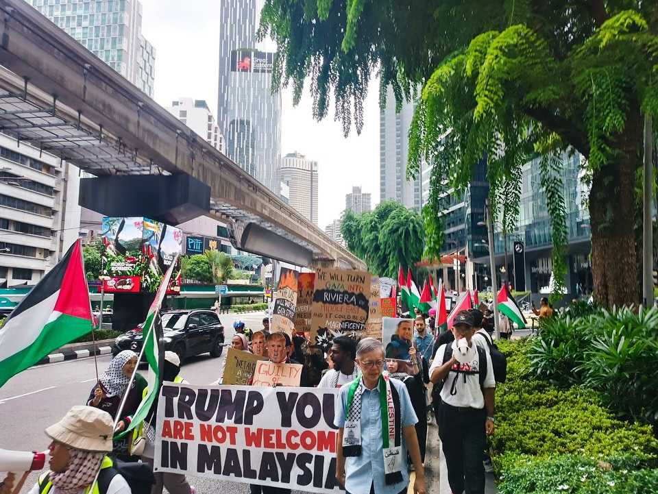 A protest on Sept 6, 2025 against the government's invitation to President Donald Trump to the Asean summit.