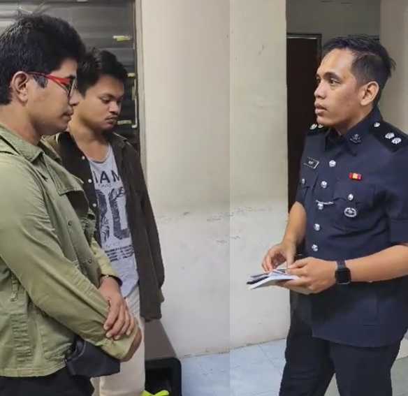 Screenshot of a video posted by Kuala Lumpur police chief Fadil Marsus on his Instagram account.