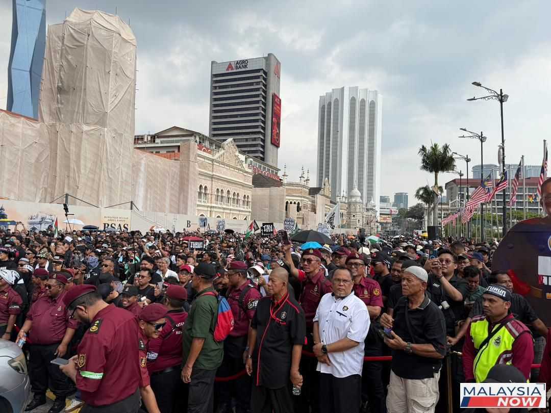 The 'Turun Anwar' rally in Kuala Lumpu on July 26, 2025.