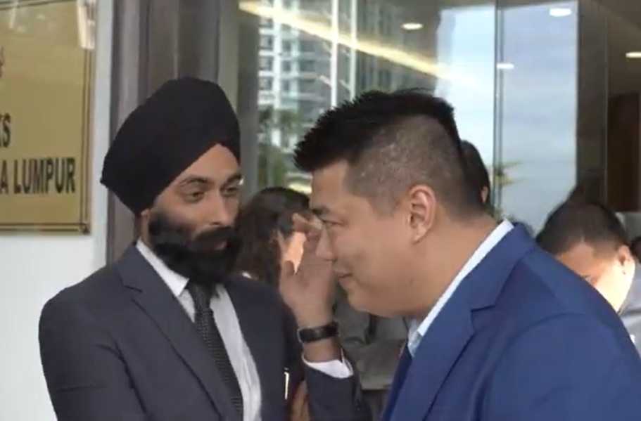 Albert Tei with his lawyer Mahajoth Singh.