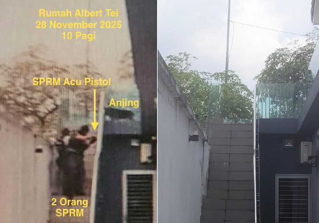 Albert Tei releases photo to prove MACC men aimed weapons in his house during raid