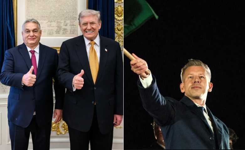 President Donald Trump's support proved disastrous for Hungary's Viktor Orban, who was defeated by Peter Magyar (right) at the recent polls.