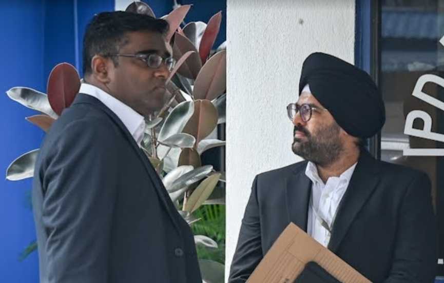 Lawyers Rajesh Nagarajan and Sachpreetraj Singh.