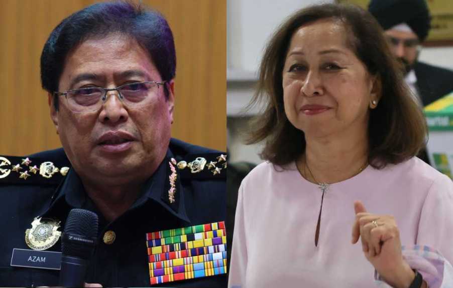Former MACC chief Azam Baki and widow of Daim Zainuddin, Na'imah Khalid.