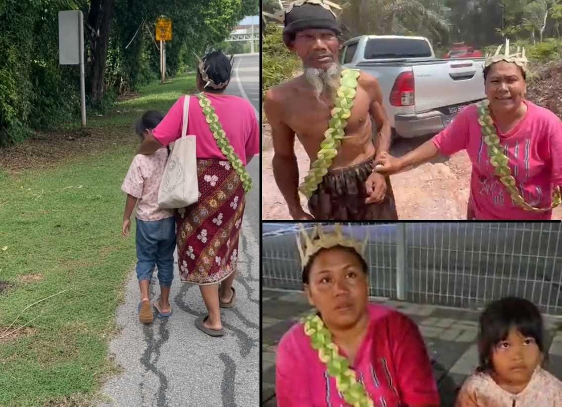 Mother and daughter inch their way on foot from Pahang to bring plight of Orang Asli to PM's doorstep