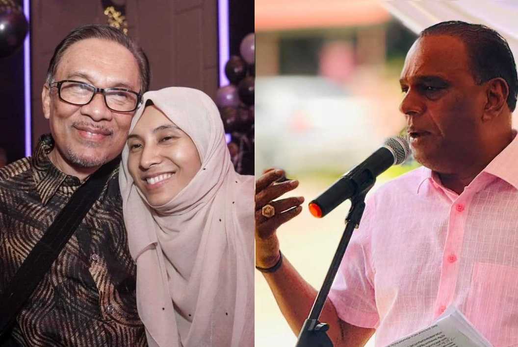 M Saravanan (right) has traded barbs with Anwar Ibrahim's daughter Nurul Izzah over the government's treatment of the Indian community.