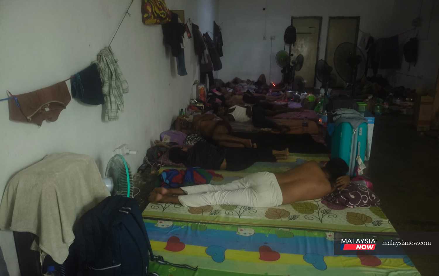 Cramped living conditions, such as seen in this picture of a &lsquo;dormitory&rsquo;, are the norm for many migrant workers in Malaysia.